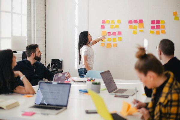 Business meeting for decision-maker mapping